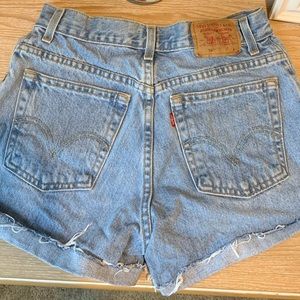 Levi Cut off Denim Shorts